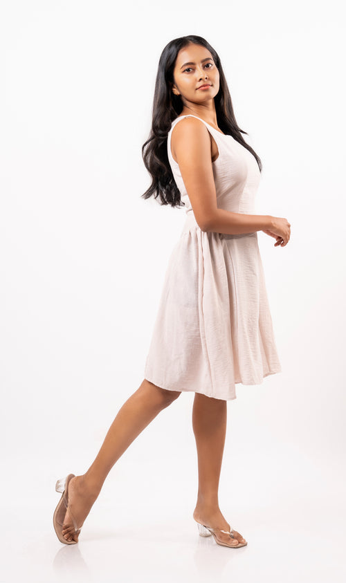 Blush Linen Pocket Dress